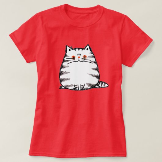 可愛いタビーキャット – かわいい子猫猫好き Tシャツ (デザイン正面)
