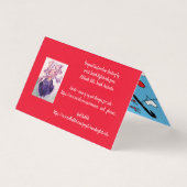 可愛いタビー猫キャッメリースマスクリスマスカードセット (裏面)