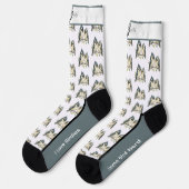 可愛いタフテッドタイトマウスバードソックス ソックス (左)