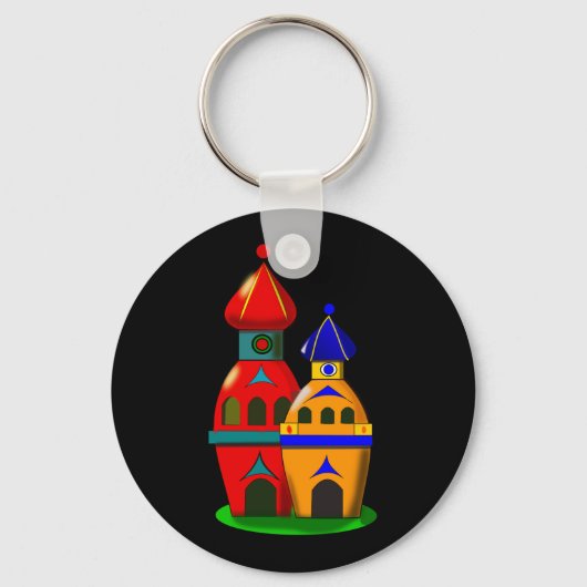 可愛いタワーキーチェーンが2つ キーホルダー (正面)