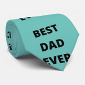 可愛いターコイズブルー最高のパパーエバーファーズデイ ネクタイ (ロール)