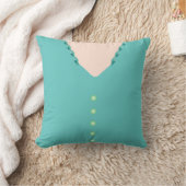 可愛いターコイズ🎀ボールガウン クッション (ブランケット)