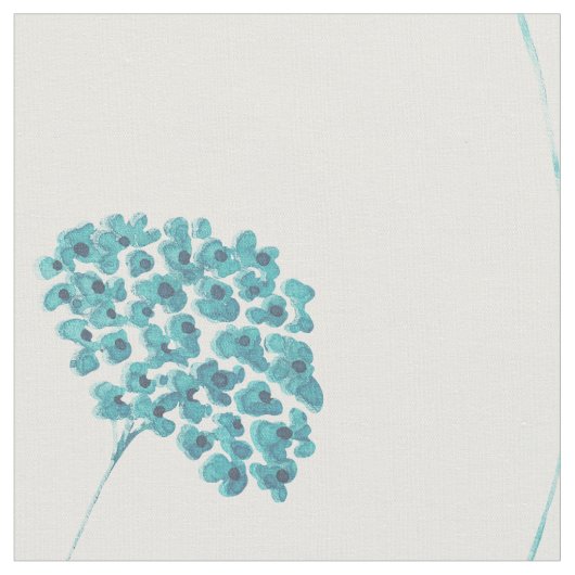 可愛いターコイズ花織物 ファブリック (クローズアップ)