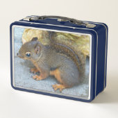 可愛いダグラス自然写真 メタルランチボックス (裏面)