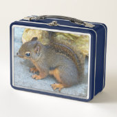 可愛いダグラス自然写真 メタルランチボックス (正面)