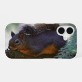 可愛いダグラス・リス野生生物写真 iPhone 16ケース (裏面横)