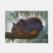 可愛いダグラス・リス・ウェルカム ドアマット (正面)