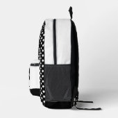 可愛いダシュントと水玉模様 プリントバックパック (右)