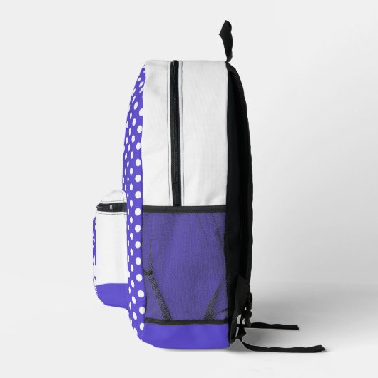 可愛いダシュントと水玉模様 プリントバックパック (右)