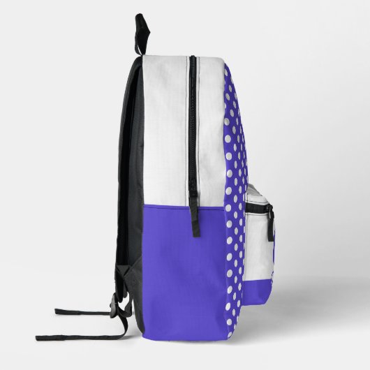 可愛いダシュントと水玉模様 プリントバックパック (左)