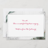 可愛いダシュントのクリスマスドッグ私は良いカード (裏面)