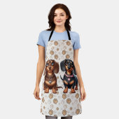 可愛いダシュントの友達 エプロン (着用した状態)