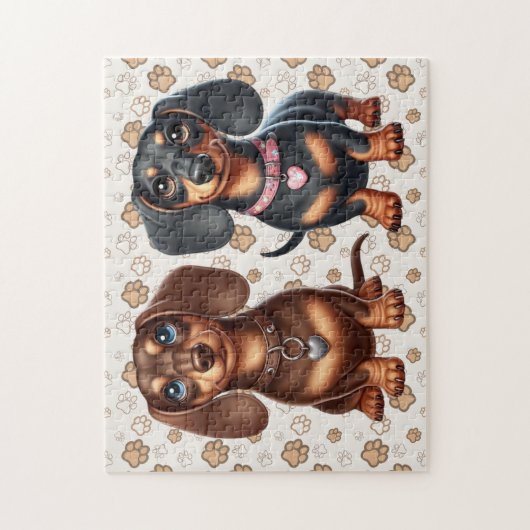 可愛いダシュントの友達 ジグソーパズル (縦)