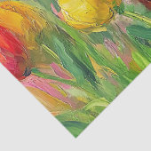 可愛いダシュントカラフルチューリップのデクページ 薄葉紙 (詳細)