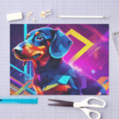 可愛いダシュント幾何学 薄葉紙 (クラフト)