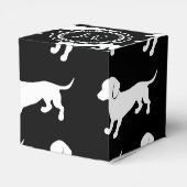 可愛いダシュント模様 フェイバーボックス (裏面サイド)