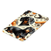 可愛いダシュント模様 マグネット (左側)