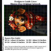 可愛いダシュント犬のフェスティバルスカーフED9Rデコページ 薄葉紙