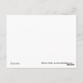 可愛いダシュント犬はがき ポストカード (裏面)