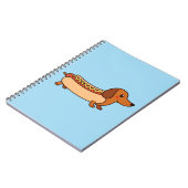 可愛いダシュント犬 ノートブック (左側)