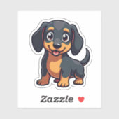 可愛いダシュント、かわいいアドベンチャー、小 シール (シート)