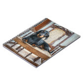 可愛いダシュント ノートブック (左側)