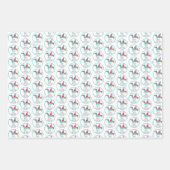 可愛いダシュント・メリークリスマス ラッピングペーパーシート (正面2)