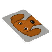 可愛いダシュント |漫画ウィーナー犬 マグネット (右側)