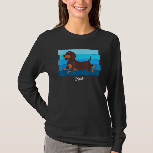 可愛いダシュント Tシャツ (正面)