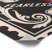 可愛いダシュントDoxieコーヒーを飲む ポスター (角)