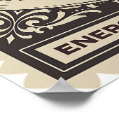 可愛いダシュンド駆動ゴールデンソーセージ車 ポスター (角)