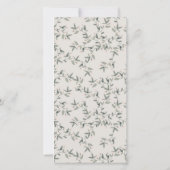 可愛いダスキーディアーフローラ結婚クレストのメニューカード サンキューカード (裏面)