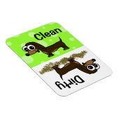 可愛いダックシュント清潔/汚い食洗機磁石 マグネット (右側)