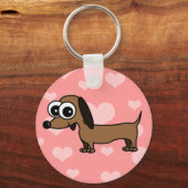 可愛いダックシュントKeychain – ピンク キーホルダー (正面)