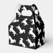 可愛いダックスシャントのドキシーパターン フェイバーボックス (裏面サイド)