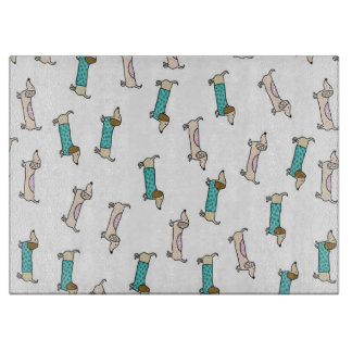 可愛いダックスフント カッティングボード