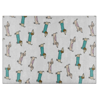 可愛いダックスフント カッティングボード