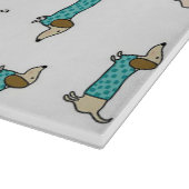 可愛いダックスフント カッティングボード (角)