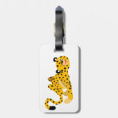 可愛いダッシュマンガのチーズ荷物タグ ラゲッジタグ (裏面縦)