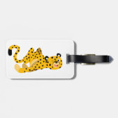 可愛いダッシュマンガのチーズ荷物タグ ラゲッジタグ (裏面横)