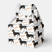 可愛いダッチシュントやドキシーパターン フェイバーボックス (裏面サイド)