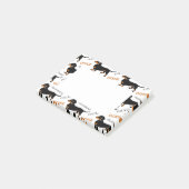 可愛いダッチシュントやドキシーパターン ポストイット (アングル)