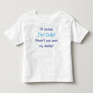 可愛いダディーブルー トドラーTシャツ