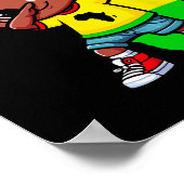 可愛いダビングキッドブラック歴史月子供たち男の子ギル ポスター (角)