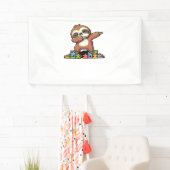 可愛いダビング自閉症意識自閉症の子供 横断幕 (インサイチュ)