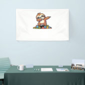 可愛いダビング自閉症意識自閉症の子供 横断幕 (トレードショー)