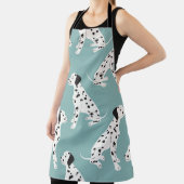 可愛いダルマチアのシームレスパターン エプロン (インサイチュ)