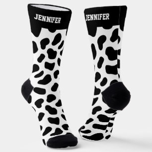 可愛いダルマチアンスポットパターンドッグ恋人 ソックス