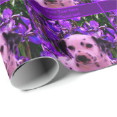 可愛いダルマチアンパピードッグアートパーソナライズされた ラッピングペーパー (ロールコーナー)