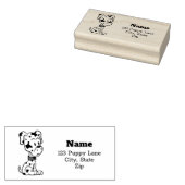 可愛いダルマチアンパピー ラバースタンプ (押印)